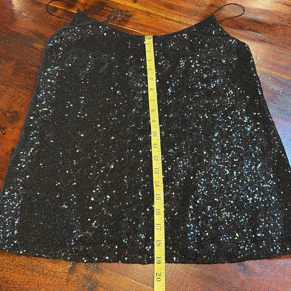 Ralph Lauren Collection Embellished Sequin Tank Top Black 8 - Picture 6 of 9